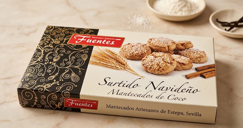 Surtido de mantecados de coco artesanales Fuentes