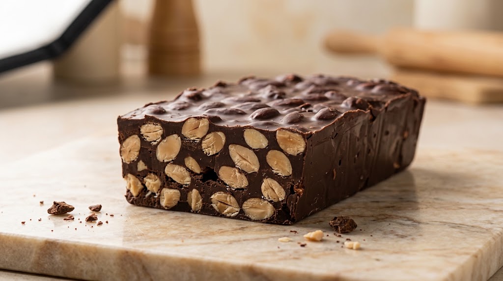 Turrón de almendra y chocolate artesanal